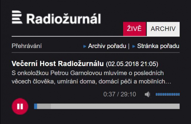 MUDr. Petra Garnolová v Českém rozhlase